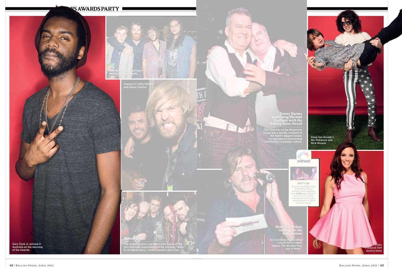 Rolling Stone Awards layout