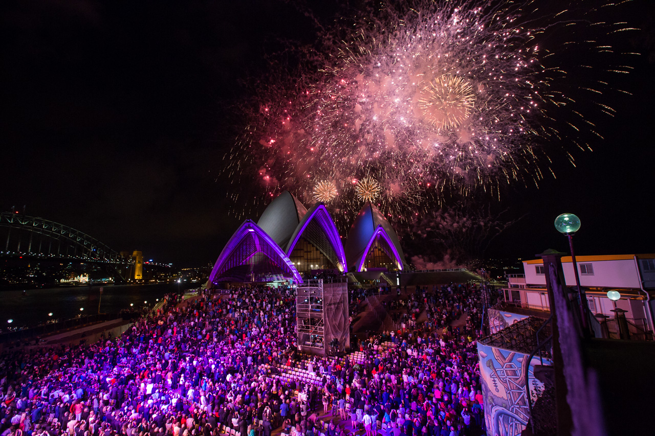 Fireworks over the Sydney Opera House
