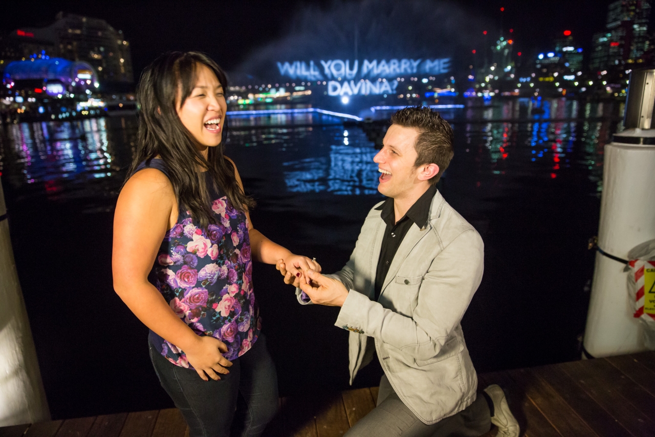 Vivid Sydney 2014 : Aquatique Marriage Proposal